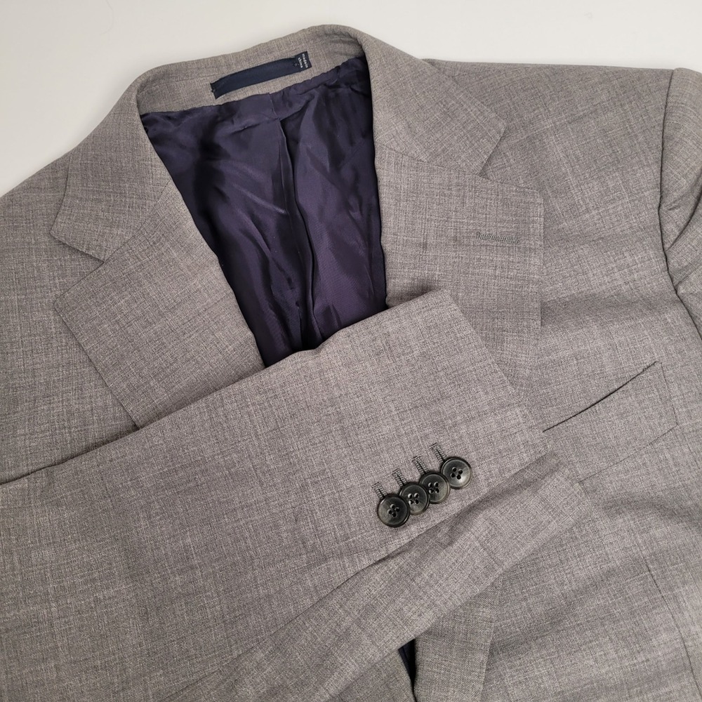 Suitsupply‎ Blazer Mens 38 Light Grey Excellent Pure Wool Super 110s P5441105